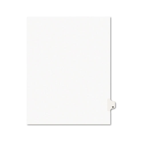 Preprinted Legal Exhibit Side Tab Index Dividers, Avery Style, 26-tab, W, 11 X 8.5, White, 25-pack, (1423)