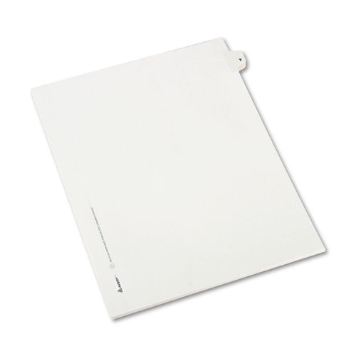 Preprinted Legal Exhibit Side Tab Index Dividers, Avery Style, 26-tab, Y, 11 X 8.5, White, 25-pack, (1425)