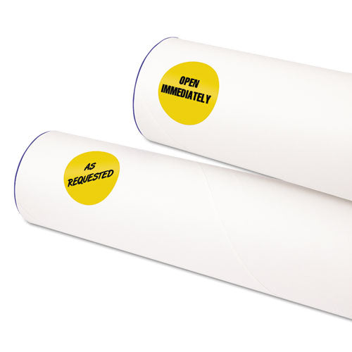 Printable Self-adhesive Removable Color-coding Labels, 1.25" Dia., Neon Orange, 8-sheet, 50 Sheets-pack, (5476)