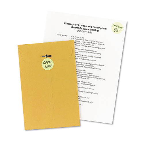 Printable Self-adhesive Removable Color-coding Labels, 1.25" Dia., Neon Yellow, 8-sheet, 50 Sheets-pack, (5499)
