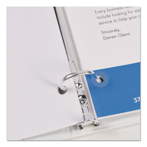 Dispenser Pack Hole Reinforcements, 1-4" Dia, Clear, 1000-pack, (5722)