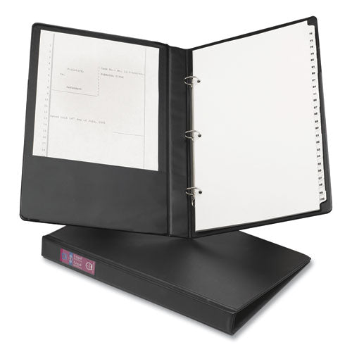 Legal Durable Non-view Binder With Round Rings, 3 Rings, 1" Capacity, 14 X 8.5, Black, (6400)
