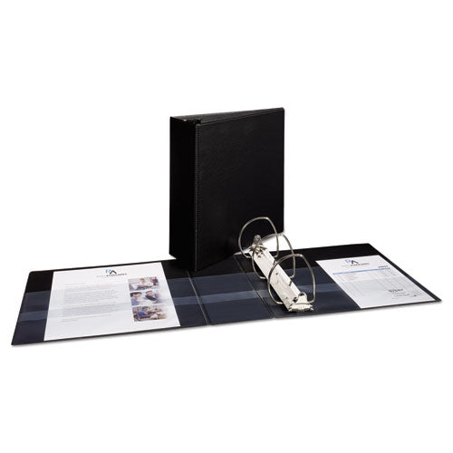 Durable Non-view Binder With Durahinge And Ezd Rings, 3 Rings, 4" Capacity, 11 X 8.5, Black, (7801)