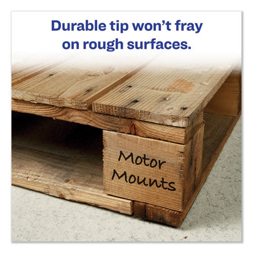 Marks A Lot Large Desk-style Permanent Marker, Broad Chisel Tip, Yellow, Dozen, (8882)