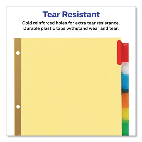 Insertable Big Tab Dividers, 8-tab, Letter