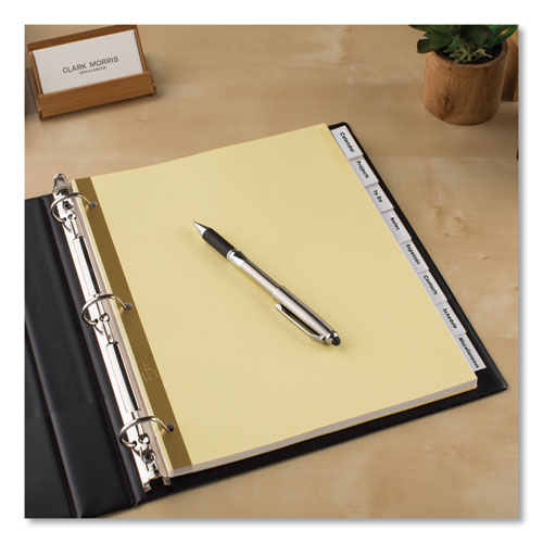 Insertable Big Tab Dividers, 8-tab, Letter