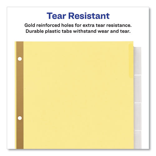 Insertable Big Tab Dividers, 5-tab, Letter, 24 Sets