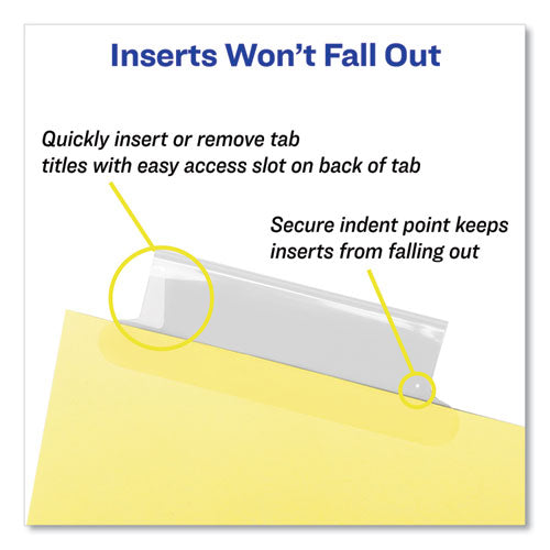 Insertable Standard Tab Dividers, 8-tab, Legal