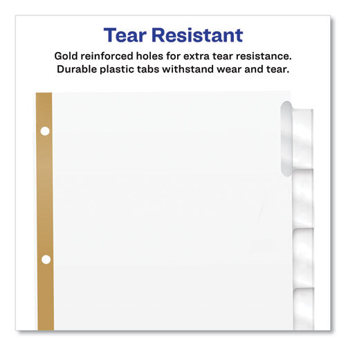 Insertable Big Tab Dividers, 5-tab, Letter