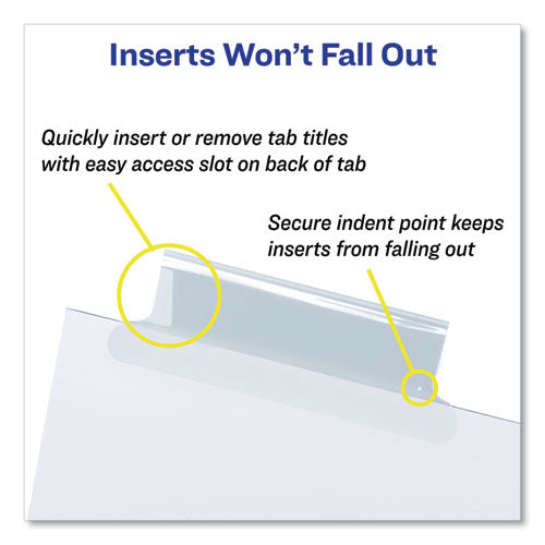 Insertable Big Tab Dividers, 8-tab, Letter