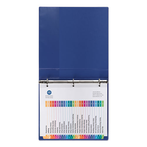 Customizable Toc Ready Index Multicolor Dividers, 26-tab, Letter