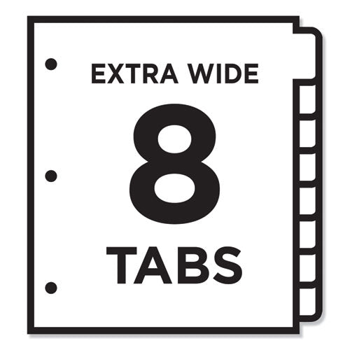 Customizable Toc Ready Index Multicolor Dividers, 8-tab, Letter