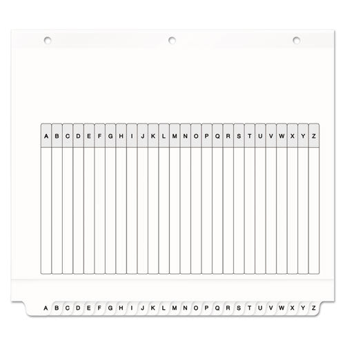 Customizable Toc Ready Index Black And White Dividers, 26-tab, Letter