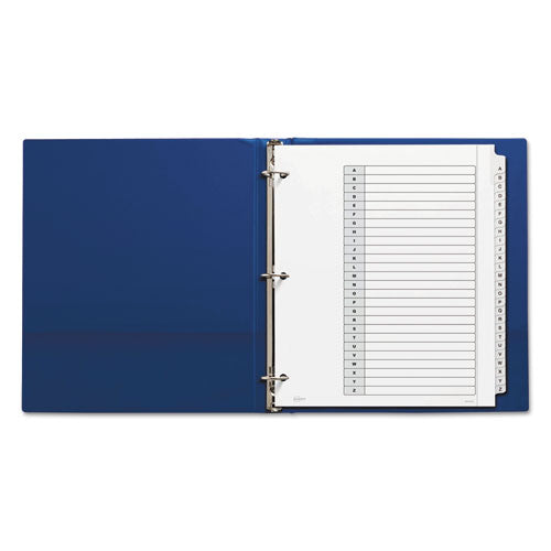 Customizable Toc Ready Index Black And White Dividers, 26-tab, Letter