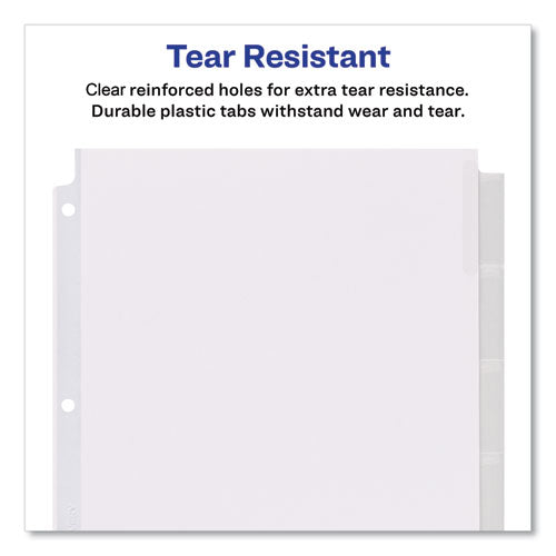 Insertable Big Tab Dividers, 5-tab, 11 1-8 X 9 1-4