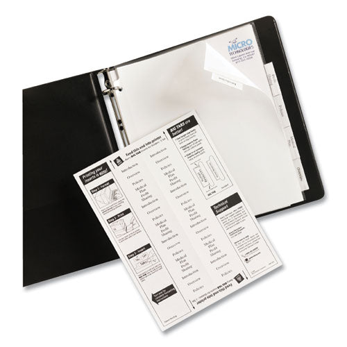 Insertable Big Tab Dividers, 5-tab, 11 1-8 X 9 1-4