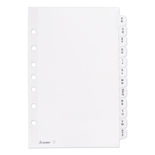 Preprinted Tab Dividers, 12-tab, 8.5 X 5 1-2