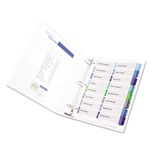 Customizable Toc Ready Index Double Column Multicolor Dividers, 16-tab, Letter