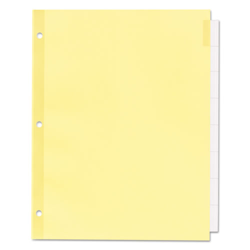 Plastic Insertable Dividers, 8-tab, Letter