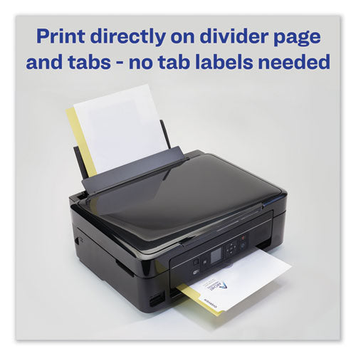 Customizable Print-on Dividers, 5-tab, Letter