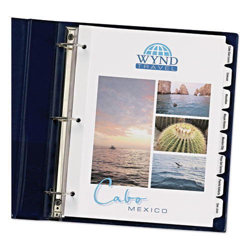 Customizable Print-on Dividers, 8-tab, Letter