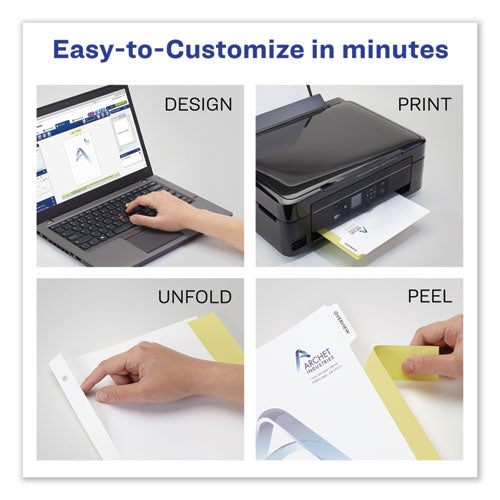 Customizable Print-on Dividers, 8-tab, Letter