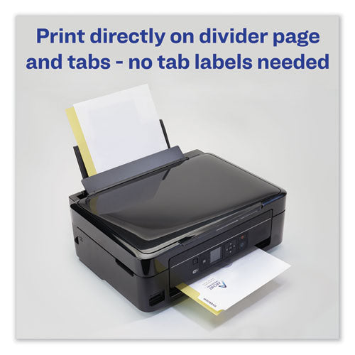 Customizable Print-on Dividers, 8-tab, Letter