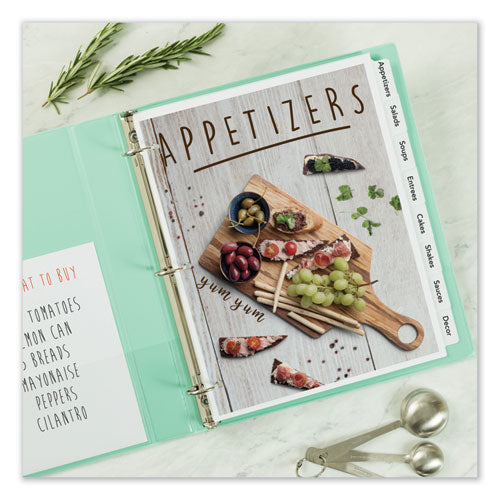 Customizable Print-on Dividers, 8-tab, Letter, 5 Sets