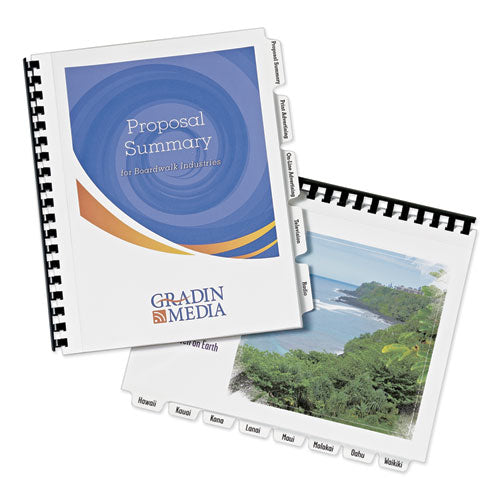 Customizable Print-on Dividers, 8-tab, Letter, 5 Sets