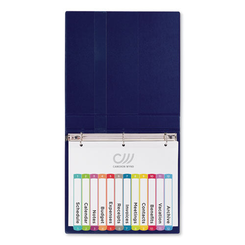 Customizable Toc Ready Index Multicolor Dividers, 1-12, Letter