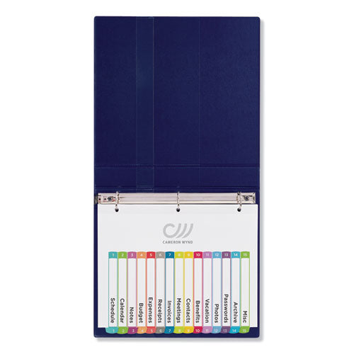 Customizable Toc Ready Index Multicolor Dividers, 1-15, Letter