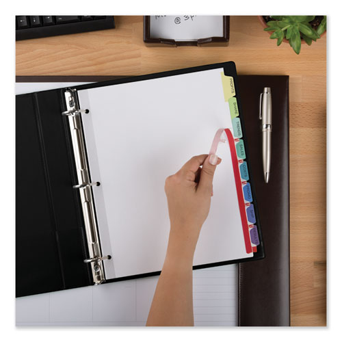 Print And Apply Index Maker Clear Label Dividers, 8 Color Tabs, Letter, 25 Sets