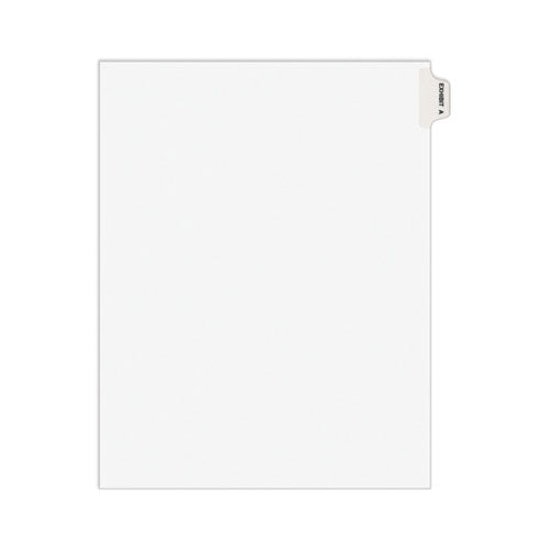 Avery-style Preprinted Legal Bottom Tab Dividers, Exhibit M, Letter, 25-pack