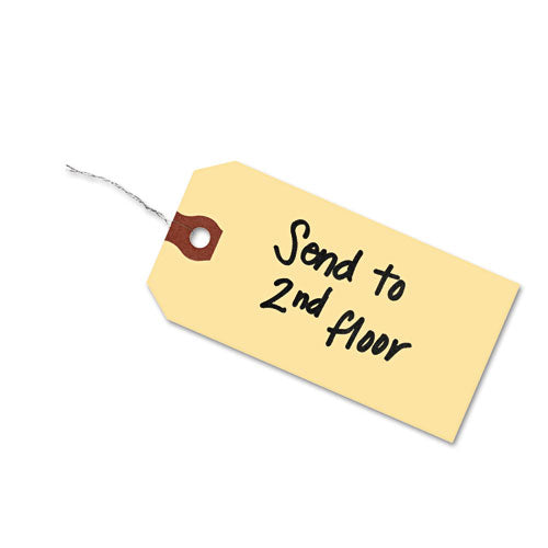 Double Wired Shipping Tags, 13pt. Stock, 4 1-4 X 2 1-8, Manila, 1,000-box