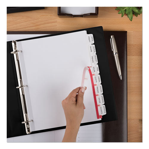 Index Maker Print & Apply Clear Label Double Column Dividers, 16-tab, Letter