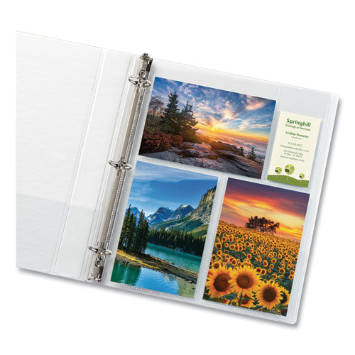 Photo Storage Pages For Six 4 X 6 Mixed Format Photos, 3-hole Punched, 10-pack