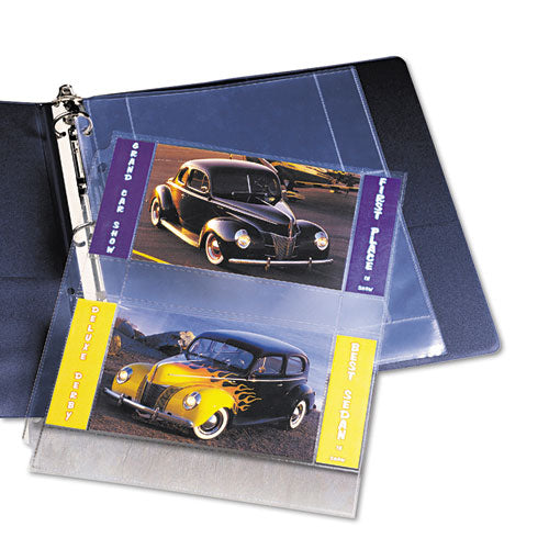 Photo Storage Pages For Four 4 X 6 Horizontal Photos, 3-hole Punched, 10-pack