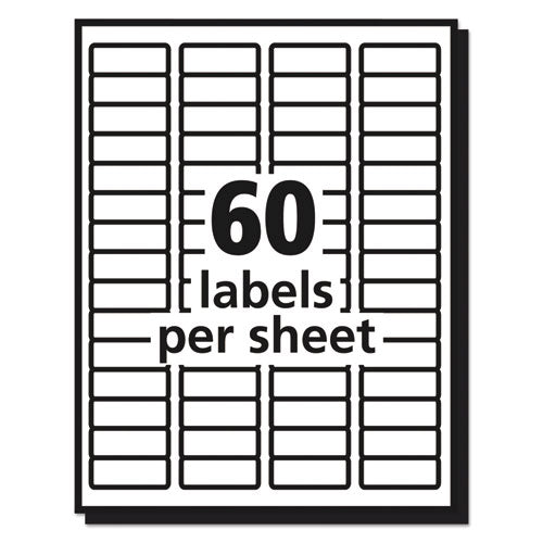 Matte Clear Easy Peel Mailing Labels W- Sure Feed Technology, Laser Printers, 0.66 X 1.75, Clear, 60-sheet, 10 Sheets-pack