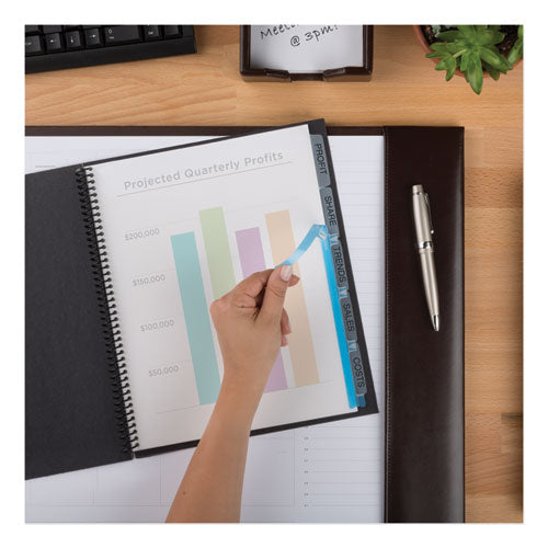 Print And Apply Index Maker Clear Label Unpunched Dividers With Printable Label Strip, 5-tab, 11 X 8.5, Clear, 5 Sets