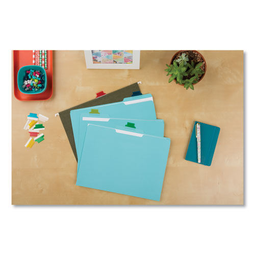 Insertable Index Tabs With Printable Inserts, 1-5-cut Tabs, Assorted Colors, 1" Wide, 25-pack