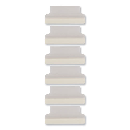 Insertable Index Tabs With Printable Inserts, 1-5-cut Tabs, Clear, 1.5" Wide, 25-pack
