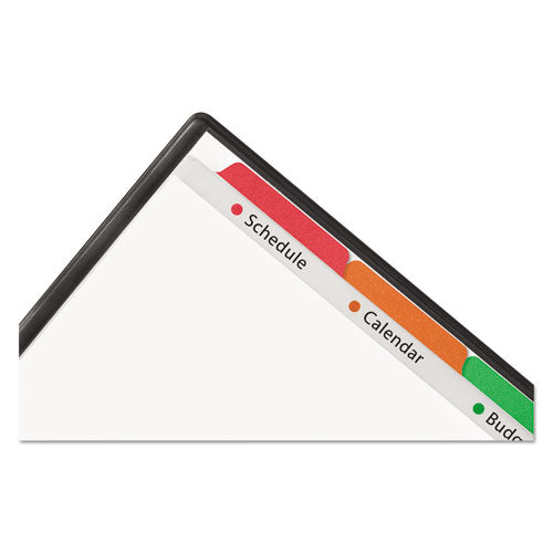 Clear Easy View Plastic Dividers With Multicolored Tabs And Sheet Protector, 8-tab, 11 X 8.5, Clear, 1 Set