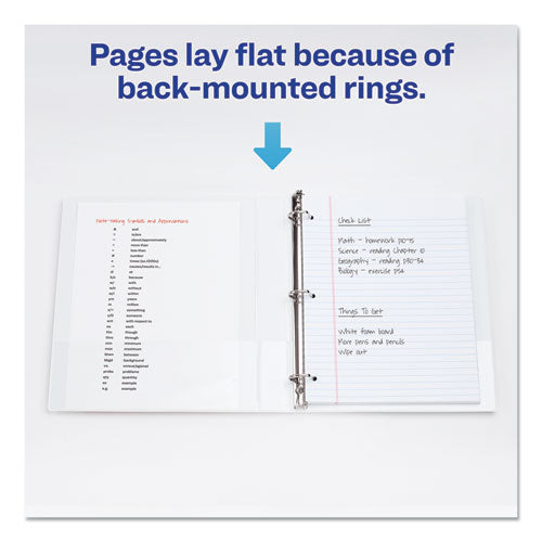 Durable View Binder With Durahinge And Slant Rings, 3 Rings, 1" Capacity, 11 X 8.5, White, 4-pack