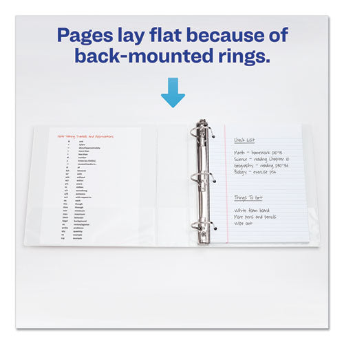 Durable View Binder With Durahinge And Slant Rings, 3 Rings, 2" Capacity, 11 X 8.5, White, 4-pack