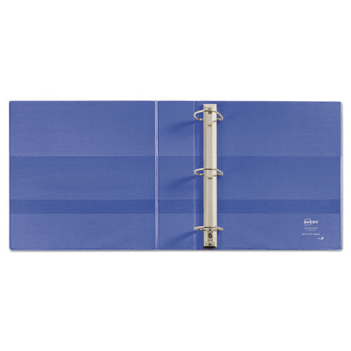 Heavy-duty View Binder With Durahinge And One Touch Ezd Rings, 3 Rings, 2" Capacity, 11 X 8.5, Periwinkle
