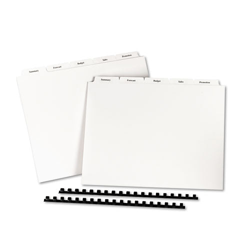 Customizable Print-on Dividers, 5-tab, Letter, 30 Sets
