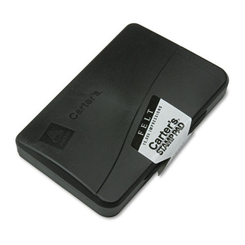 Pre-inked Felt Stamp Pad, 4.25 X 2.75, Black