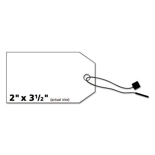 Printable Rectangular Tags With Strings, 2 X 3 1-2, Matte White, 96-pack