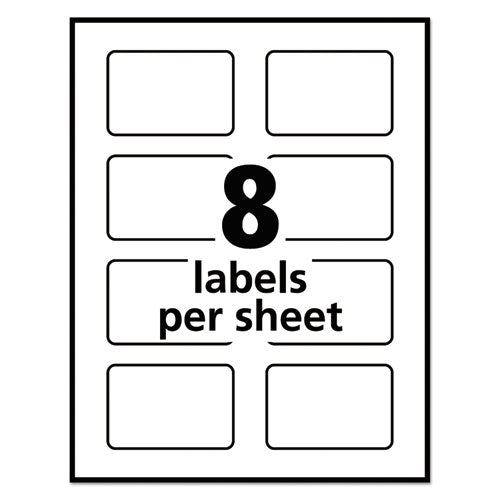 Print-to-the-edge Labels W- Sure Feed & Easy Peel, 2 X 3, Glossy Clear, 80-pack