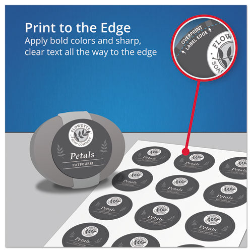 Print-to-the-edge Labels W- Sure Feed & Easy Peel, 2 X 3, Glossy Clear, 80-pack
